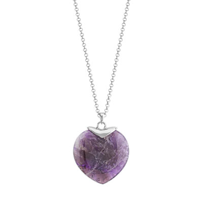 Collier argent 925 améthyste