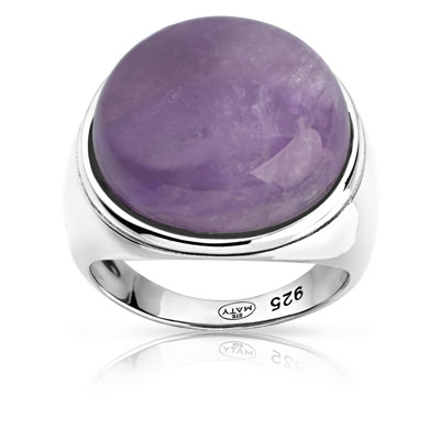 Bague argent 925 améthyste