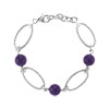 Bracelet argent 925 améthyste