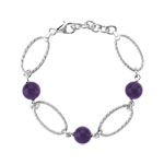 Bracelet argent 925 am&eacute;thyste