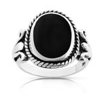 Bague argent 925 onyx