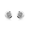 Boucles d'oreilles argent 925 diamant