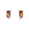 Boucles d'oreilles argent 925 ambre