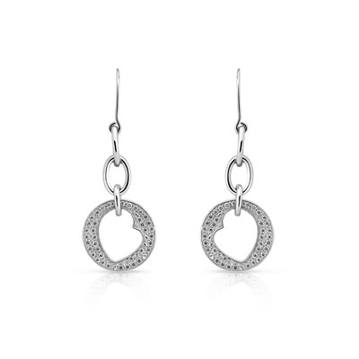 Boucles d'oreilles argent 925 zirconia