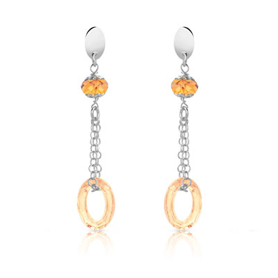 Boucles d'oreilles argent 925 cristal