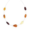 Collier argent 925 ambre