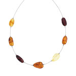 Collier argent 925 ambre