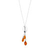 Collier argent 925 ambre