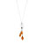Collier argent 925 ambre