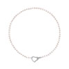 Collier argent 925 perle de culture de Chine zirconia