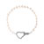 Bracelet argent perles de culture zirconias 19 cm