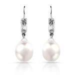 Bo argent 925 perle de culture de Chine zirconia