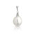 Pendentif argent perle de culture zirconia