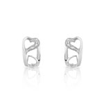 Boucles d&rsquo;oreilles argent 925 diamant