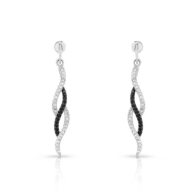 Boucles d'oreilles argent 925 zirconia
