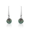 Boucles d'oreilles argent 925 perle de culture de Tahiti