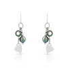 Boucles d'oreilles argent 925 perle de culture de Tahiti nacre