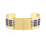 Bracelet acier perles imitation