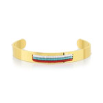 Bracelet acier perles imitation