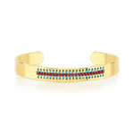 Bracelet acier perles imitation