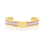 Bracelet acier perles imitation