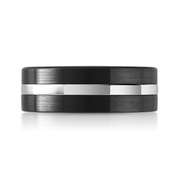 Bague céramique acier