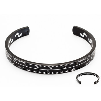 Bracelet rigide acier noir