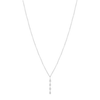 Collier argent 925 et zirconias 45cm
