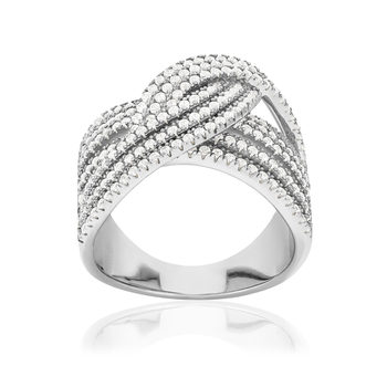 Bague argent 925 et zirconias
