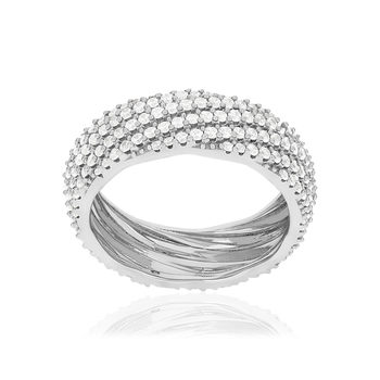 Bague argent 925 et zirconias