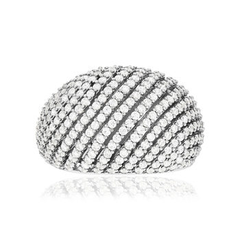 Bague argent 925 et zirconias