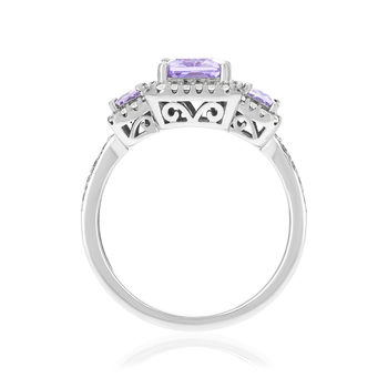 Bague argent 925 et zirconias