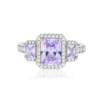 Bague argent 925 et zirconias