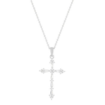 Necklace silver 925 and zirconias 45cm