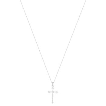 Necklace silver 925 and zirconias 45cm