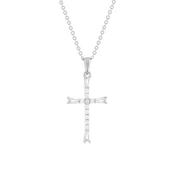 Necklace silver 925 and zirconias 45cm