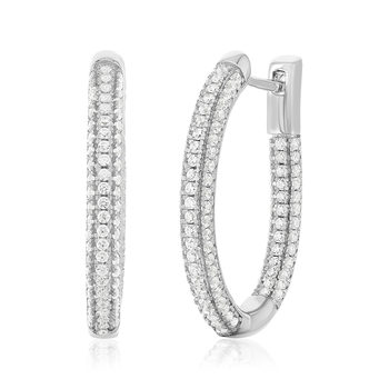 925 silver and zirconia earrings