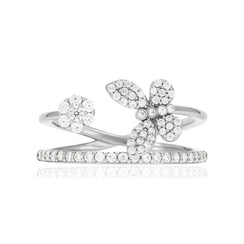 Bague argent 925 et zirconias