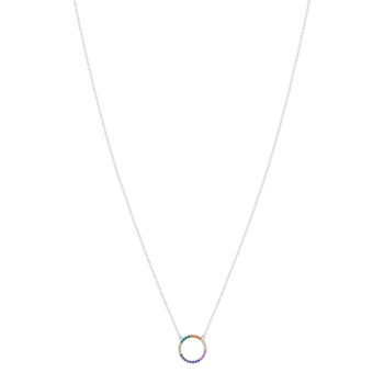 Necklace silver 925 and zirconias 45cm