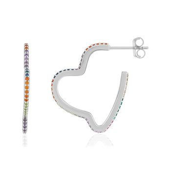 925 silver and zirconia earrings