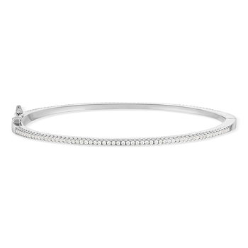 925 silver and zirconia bracelet diameter 60mm