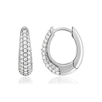 925 silver and zirconia earrings