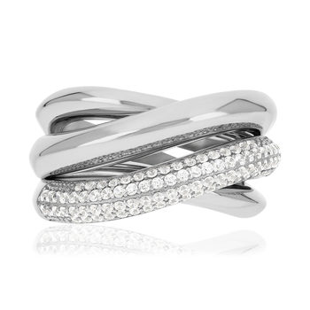 Bague argent 925 et zirconias