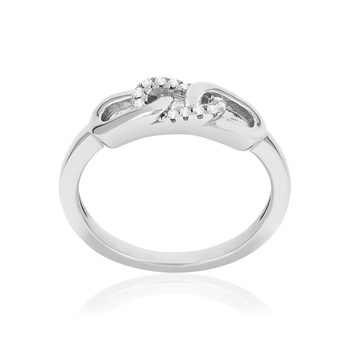 Bague argent 925 et zirconias