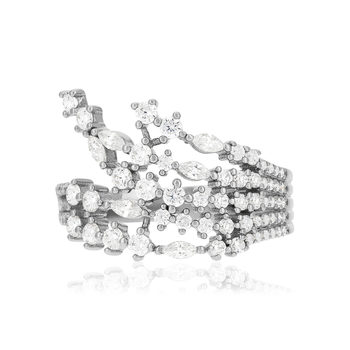 Bague argent 925 et zirconias