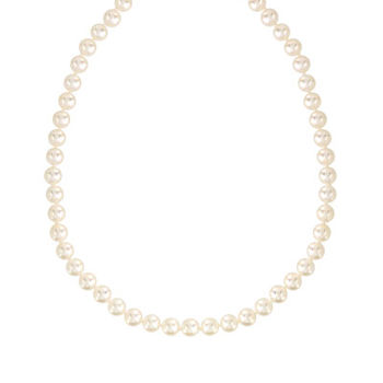 Collier or 750 jaune perles de culture du Japon 45cm