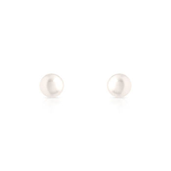 Boucles d'oreilles or 750 jaune perles de culture de Chine