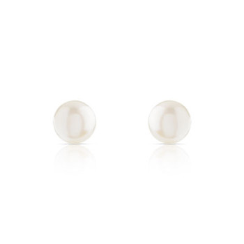 Boucles d'oreilles or 375 jaune perles de culture de Chine