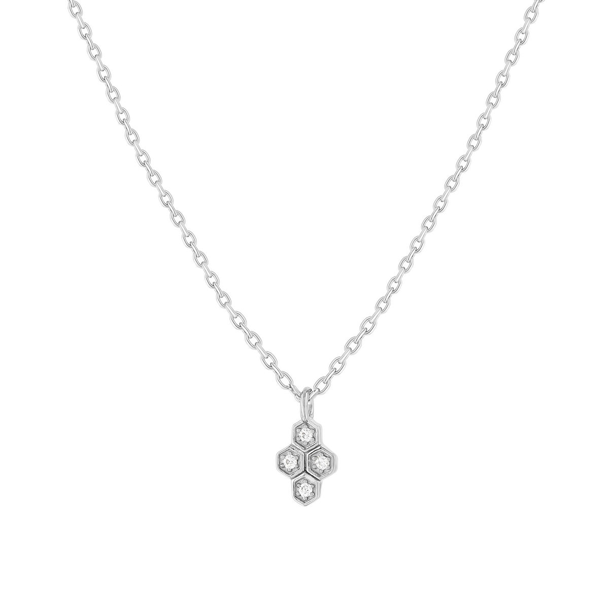 Collier argent 925 zirconias 45 cm