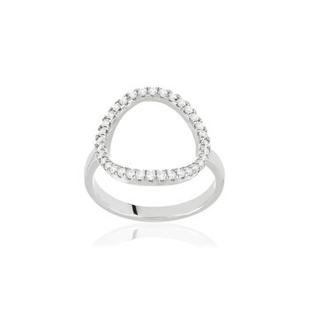 Bague argent 925 zirconias
